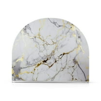 White and Gold Marble Acrylic Napkin Holder Clear Paper Tissue Dispenser Kitchen Dining Room Bathroom Party Hotel
