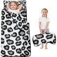 thumbnail image 1 of White and Gray Of Leopard Print Toddler Nap Mats for Kids Preschool,Sleeping Mat Bag or Kids,Toddler Sleeping Bag,Toddler Nap Mat or Daycare, 1 of 6