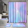 thumbnail image 1 of White and Grey 4 Pcs Shower Curtain Sets with Rugs, Marble Bathroom Sets with Shower Curtain and Rugs, Abstract Bathroom Decor, 1 of 6