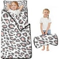 thumbnail image 1 of White and Pink Of Leopard Print Toddler Nap Mats for Kids Preschool,Sleeping Mat Bag or Kids,Toddler Sleeping Bag,Toddler Nap Mat or Daycare, 1 of 6