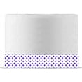 thumbnail image 1 of White and Purple Polka Dot Edible Cake Decoration Ribbon -6 Slim Strips, 1 of 1