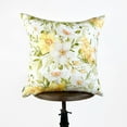 thumbnail image 1 of White and Yellow Flowers Green Leaves | Spring Décor | Easter Decorative Pillow | Farmhouse Décor | Hand-Made Throw Pillow | UniikPillows, 1 of 5