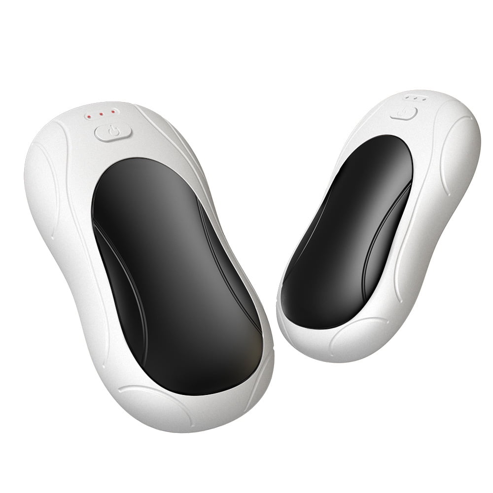 White and black model HW04 2-in-1 Hand Warmer 6000mAh (Hand Warmer * 2+Data Cable * 1+Five country Manual * 1)