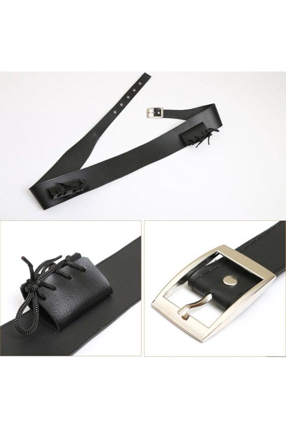 White belt 110cm backpack belt men and women decorative bag back storage bag