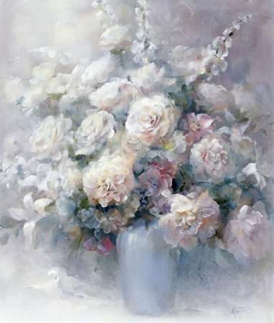 White bouquet Canvas Art - Willem Haenraets (24 x 24)