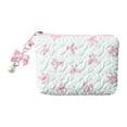 thumbnail image 1 of White bow lazy storage bag portable travel cosmetic bag GXJ L1P9, 1 of 1