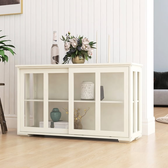 White color - UV painting finish - Kitchen coffee table with aesthetic look