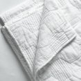 thumbnail image 1 of White cotton quilted bedspread with hexagon pattern, Sizes available, 1 of 3