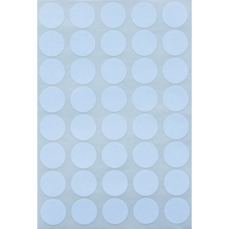 19mm white sticker dots