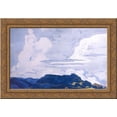 thumbnail image 1 of White horsemen 24x18 Gold Ornate Wood Framed Canvas Art by Nicholas Roerich, 1 of 2
