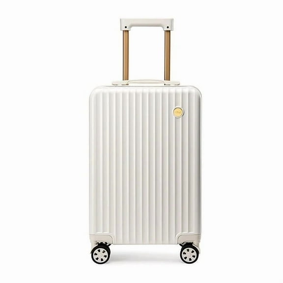 White luggage PC ABS Hardside Lightweight Suitcase with 20 inches
