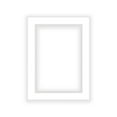 thumbnail image 1 of White on White Double Photo Mat 8x10 for 6x8 Photos - Fits 8x10 Frame, 1 of 3