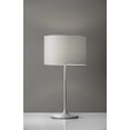 thumbnail image 1 of White on White Metal Table Lamp, 1 of 3