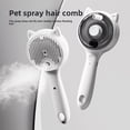 thumbnail image 1 of White pet spray one button hair removal comb dog hair removal pet comb cat modeling beauty odor removal comb hair, 1 of 7