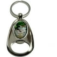 thumbnail image 1 of White's Tree Frog, Chrome Plated Metal Spinning Oval Design Bottle Opener Keychain Key Ring, 1 of 1