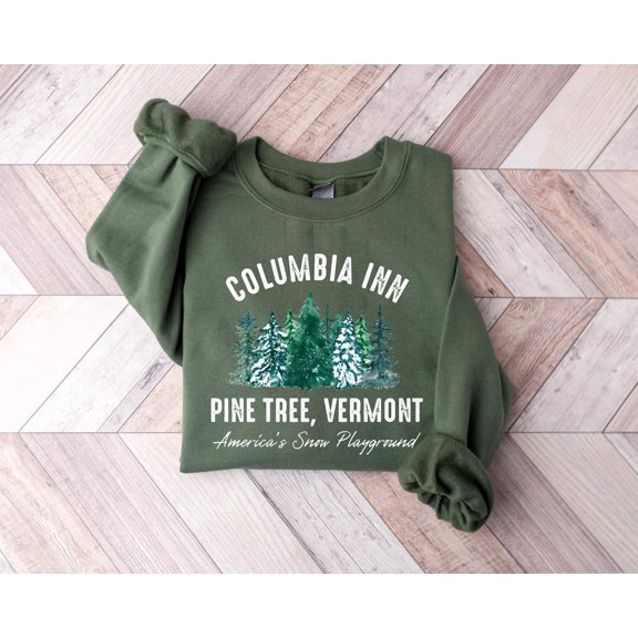 White season Movie Columbia Inn Pine Tree Vermont Shirt, 90s season Song Shirt, season Vacation, season Tree Tee, F7290 Sweatshirt All Size S-5XL