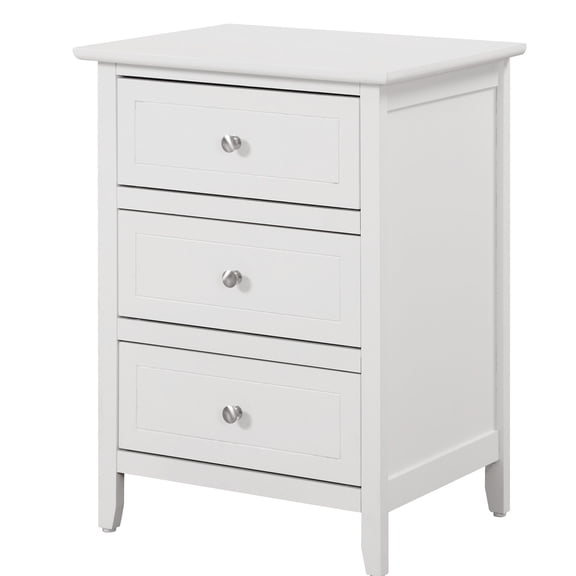 White transitional night accessory / Fits tight spots / Ensures essential organization