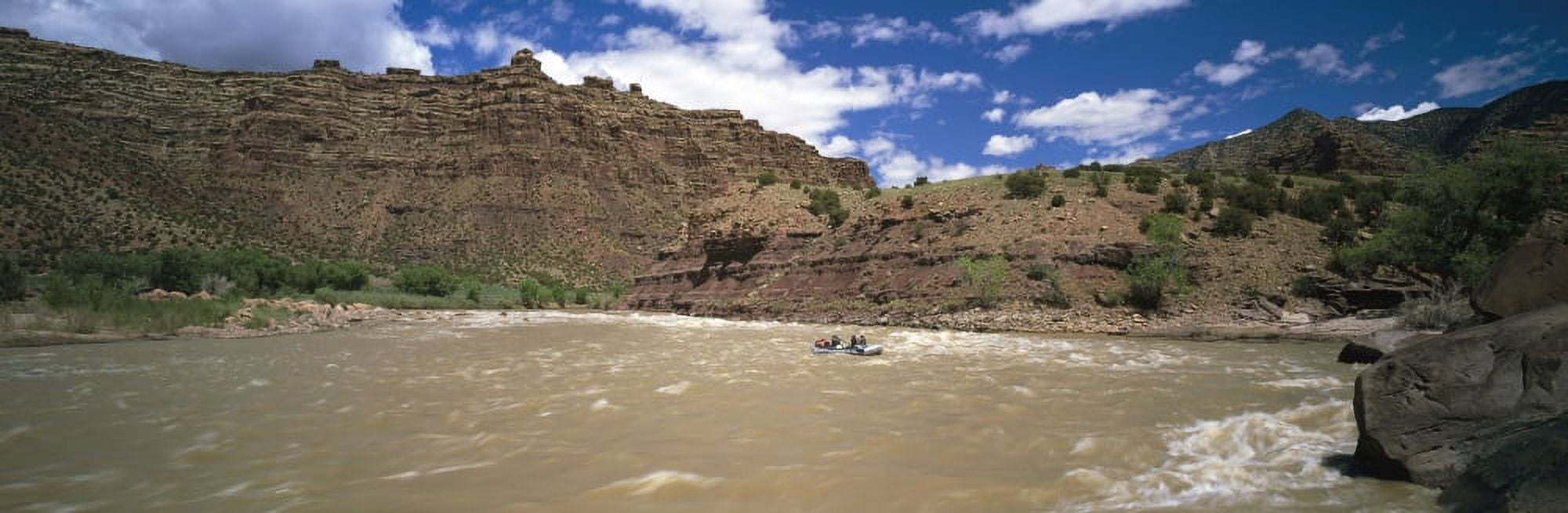 White water rafting in Green River Utah USA Canvas Art - Panoramic Images (27 x 9)
