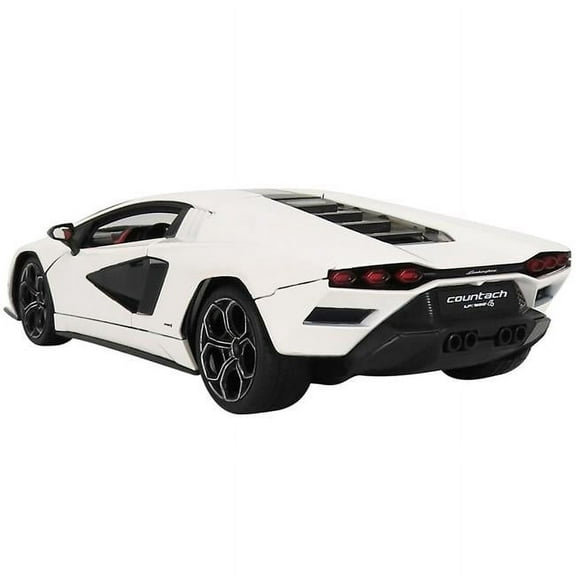 White with Black Accents & Red Interior Special Edition 1 by 18 Scale Diecast Model Car for Lamborghini Countach LPI 800-4