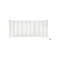 thumbnail image 1 of White with Grey Stripes Linen Pillow 13x30 13x30 Down Alternative Insert, 1 of 4