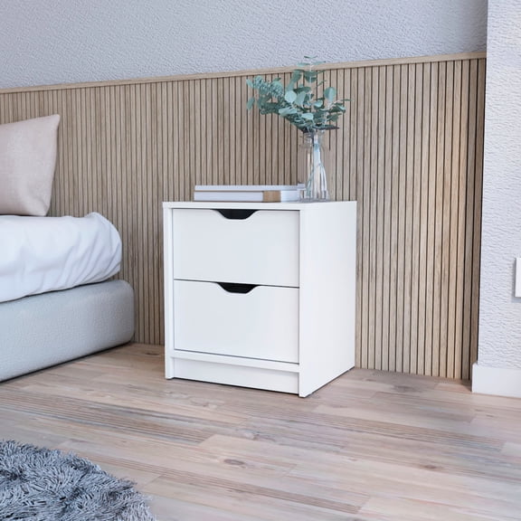 White wood - Easy - access drawers - Bedroom decor - Neat and tidy bedroom