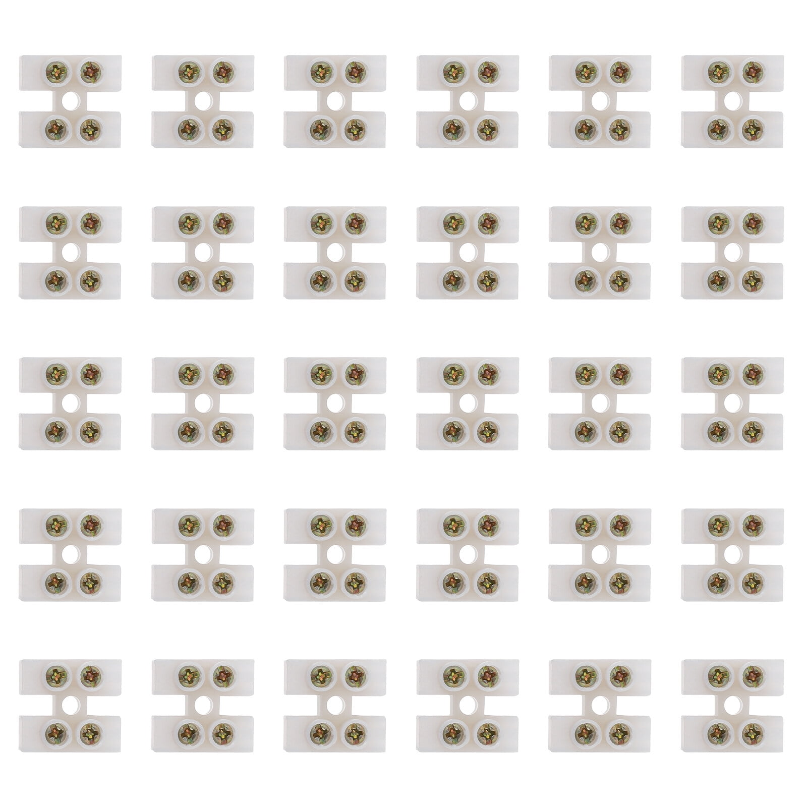 WhiteBeach 30pcs Screw Type Quick Connect Terminal 10A 2 Position Wire