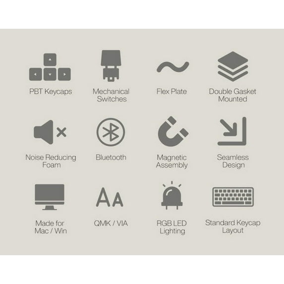 WhiteFox Eclipse Mechanical Keyboard