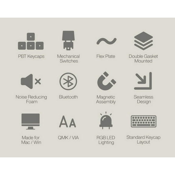 WhiteFox Eclipse Mechanical Keyboard