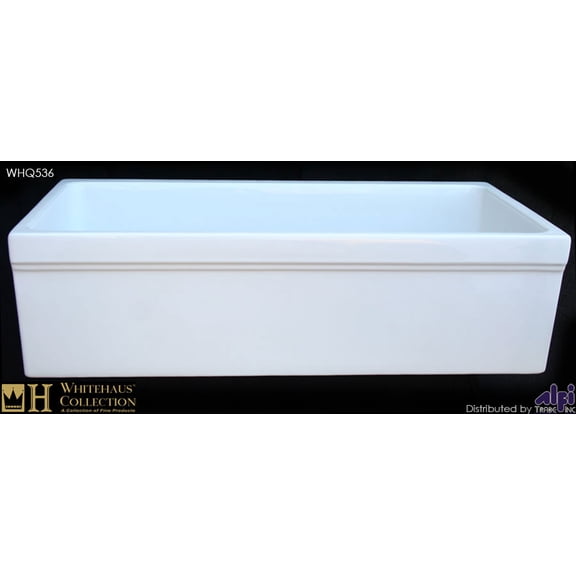 WhiteHaus Quatro Alcove WHQ536 36 in. Single Basin Farmhouse Sink