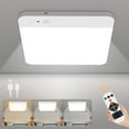 thumbnail image 1 of WhitePoplar Rechargeable Motion Sensor Closet Light with Remote - Magnetic Wireless Ceiling Lights Battery Operated, 400LM Closet Light Indoor for Shower Bathroom Pantry Stairs Hallway Laundry Porch, 1 of 1