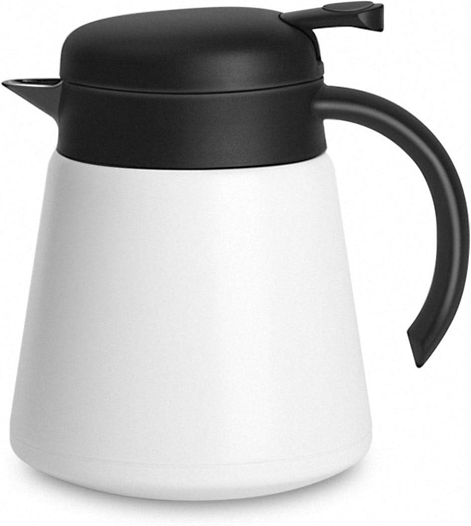 WhiteRhino 68oz Thermal Coffee Carafe,Stainless Steel Coffee Carafe for  Keeping Hot, Black Large Coffee Thermos 