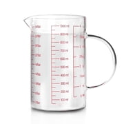 WhiteRhino 4 Cup Borosilicate Glass Measuring Cup with Handle ,34oz Liquid Measuring Baker for Kitchen Baking Tools