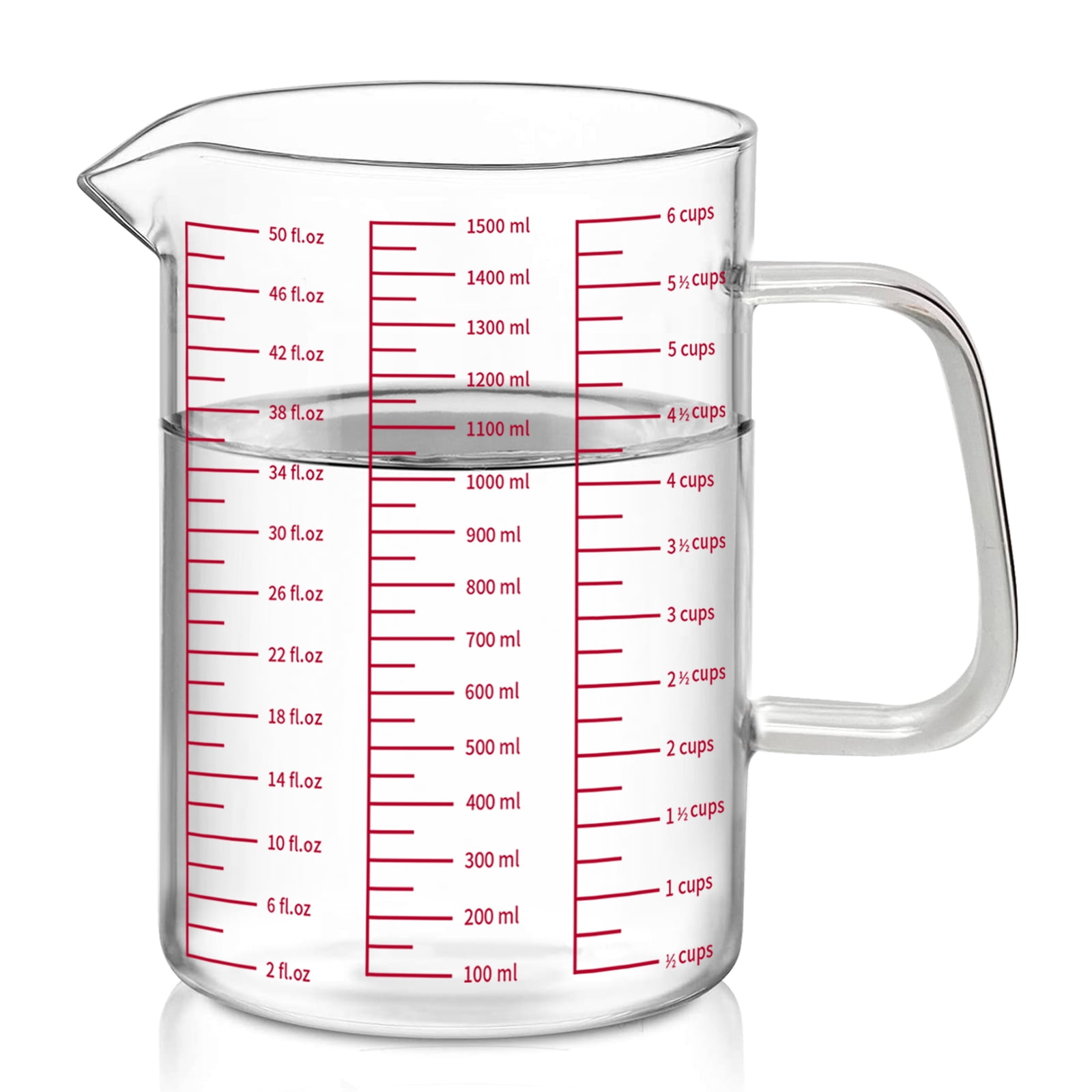 High-quality Glass Measuring Cup With Handle - Graduated Beaker