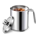 thumbnail image 1 of WhiteRhino 68oz Bacon Grease Container with Strainer ,2L Stainless Steel Storage Can for Cooking Oil,Kitchen, 1 of 7