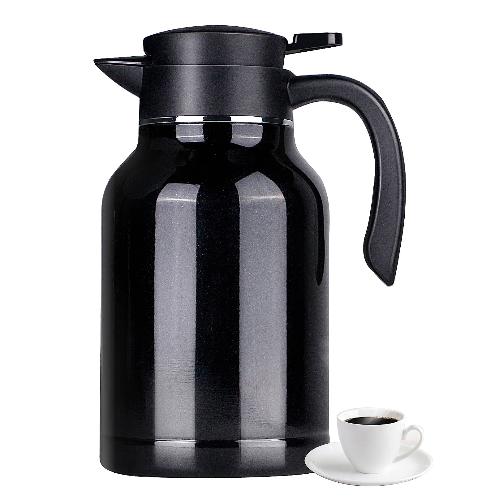 WhiteRhino 68oz Thermal Coffee Carafe,Coffee Pot Thermos,Black Coffee