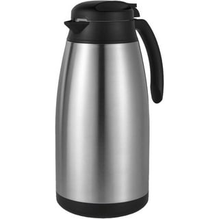 Tiken 34 oz Thermal Coffee Carafe, Stainless Steel Insulated Vacuum Coffee Carafes for Keeping Hot, 1 Liter Beverage Dispenser (Starry Black)