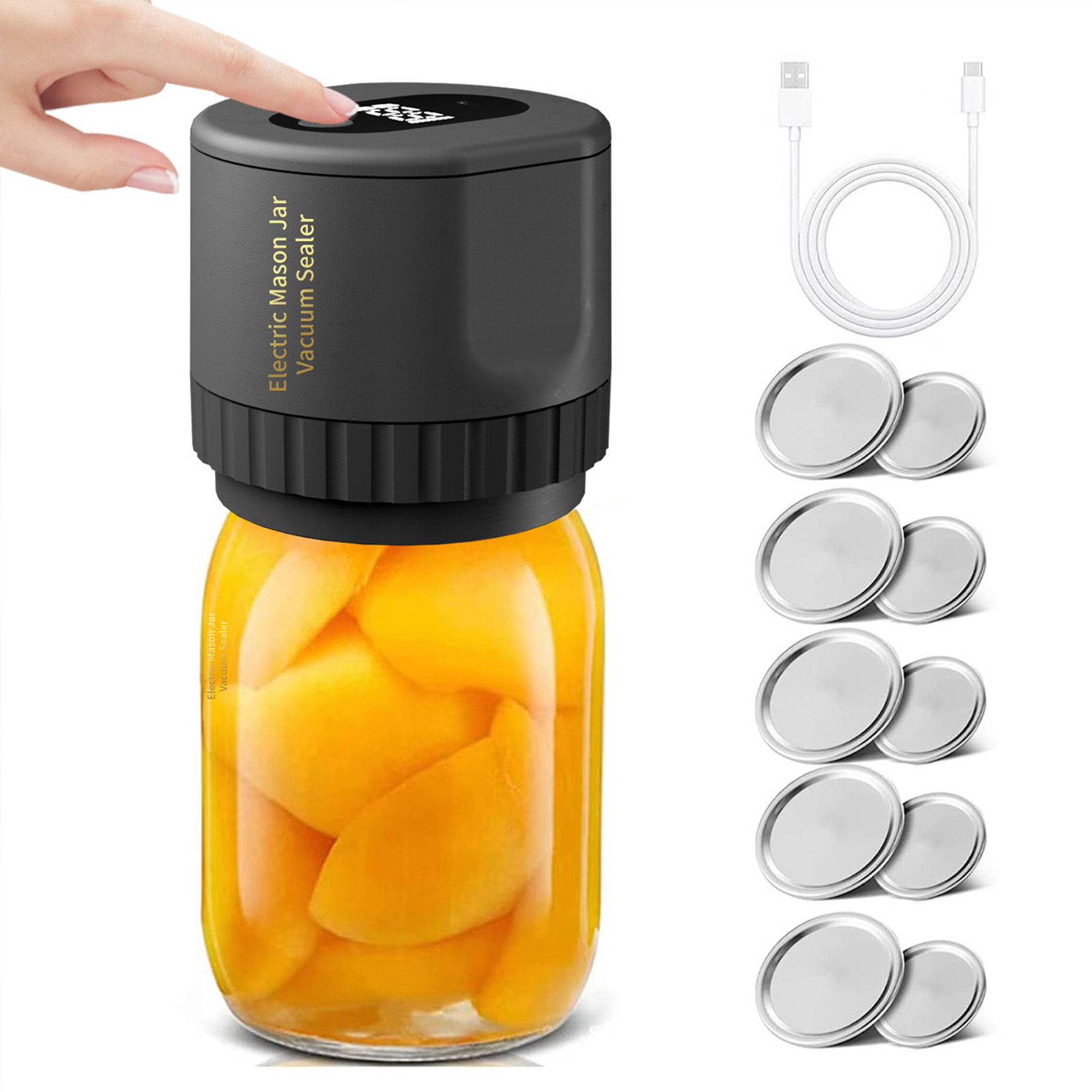 Robo Twist Electric Jar Opener Auto Jar Opener 2Pcs One Touch Electric