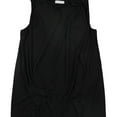 thumbnail image 1 of WhiteSpace Womens Solid Shift Dress, Black, Plus Size, 1X, 1 of 1