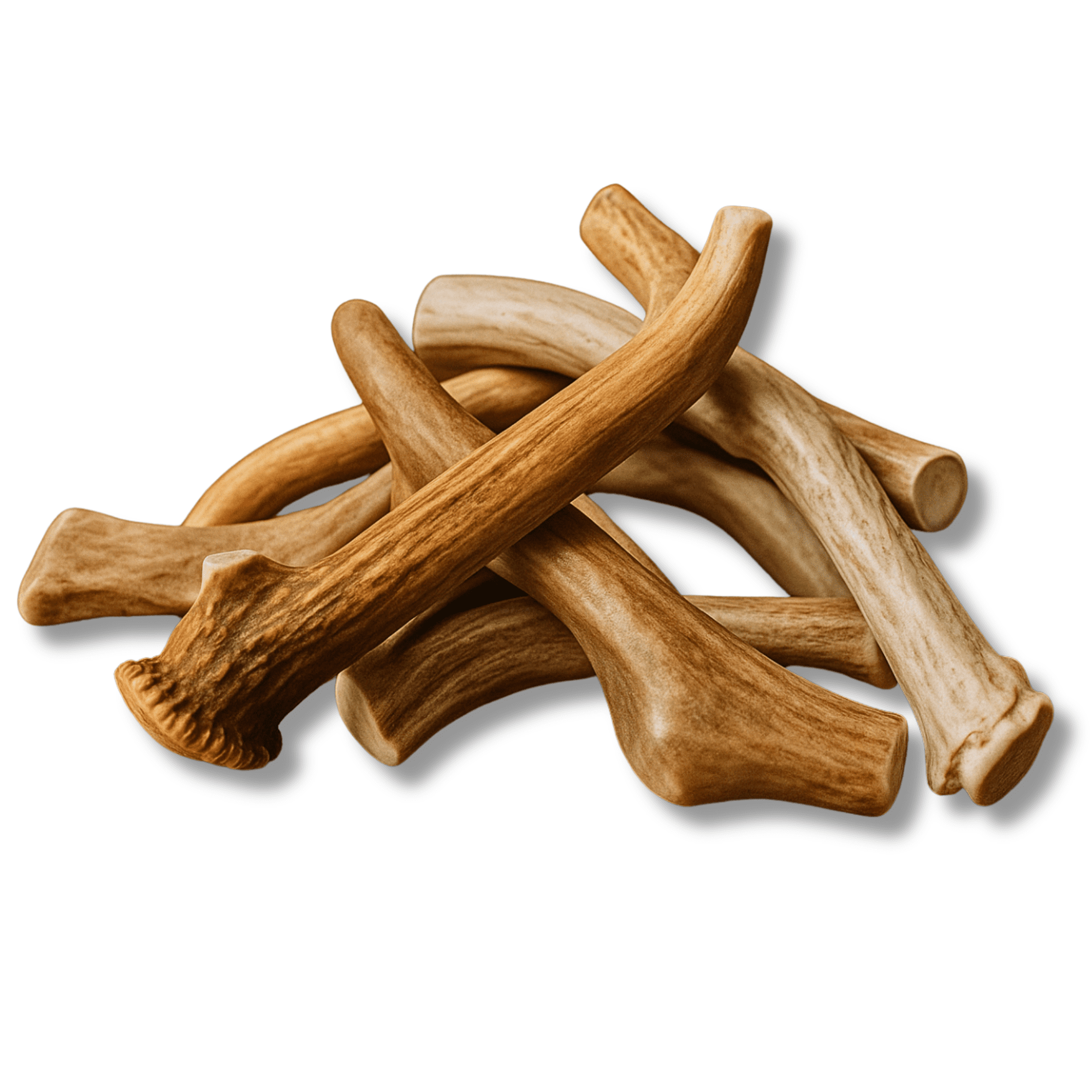 WhiteTail Naturals -1 Pound Pack- Premium Deer Antler Dog Chews - All Natural Antler Dog Bones
