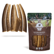 WhiteTail Naturals Whole Antler Dog Chews 6 Pack Deer Antlers for Smaller Dogs