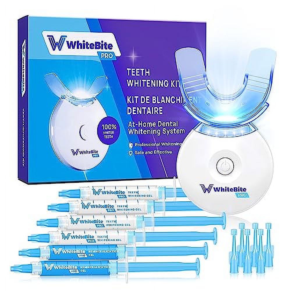 Whitebite Pro Teeth Whitening Kit for Sensitive Teeth with LED Light, 35 Carbamide Peroxide, (4