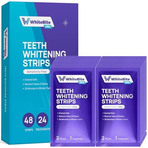Whitebite Pro Teeth Whitening YPF5 Strips 48 Strips (24 Treatments