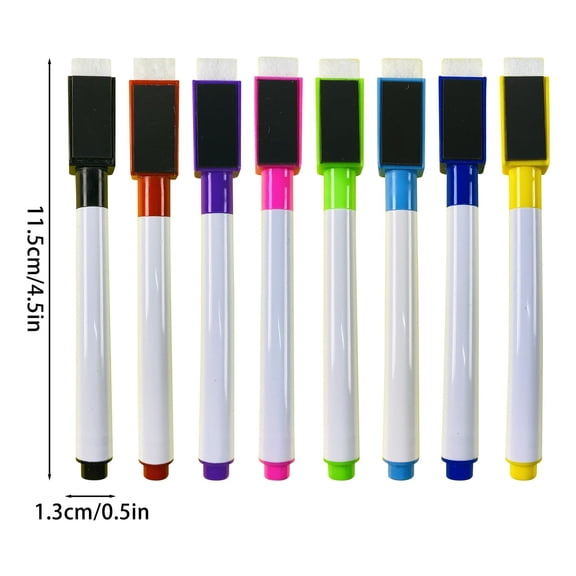 Whiteboard Erase Markers With Erasers Cap, For Whiteboard Boards Home, 2ml Ink (T*1+U*1+V*1+W*1+X*1+Y*1+Z*1+AA*1)