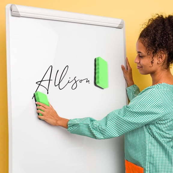 Whiteboard Eraser Magnetic EVA Board Eraser for Office Home Chalk Marker Cleaner(Green)