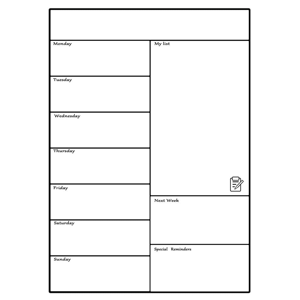 Whiteboard magnetic calendars for refrigerator family notepad daily