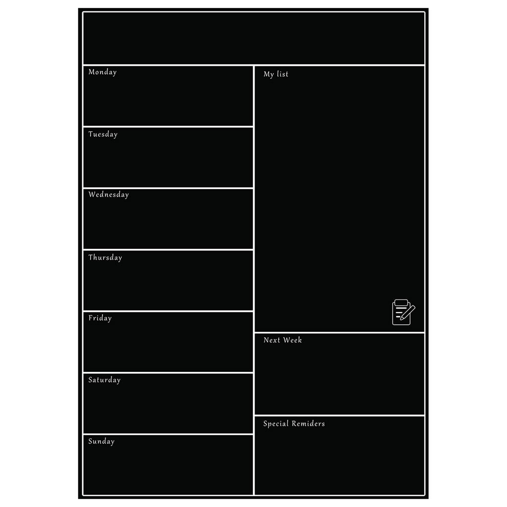Whiteboard magnetic calendars for refrigerator family notepad daily