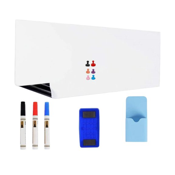 Whiteboard Sticker 18 x 39 Inch Writable Wall Board, Adhesive PET Writing Panel for Work Planning, Home Study a