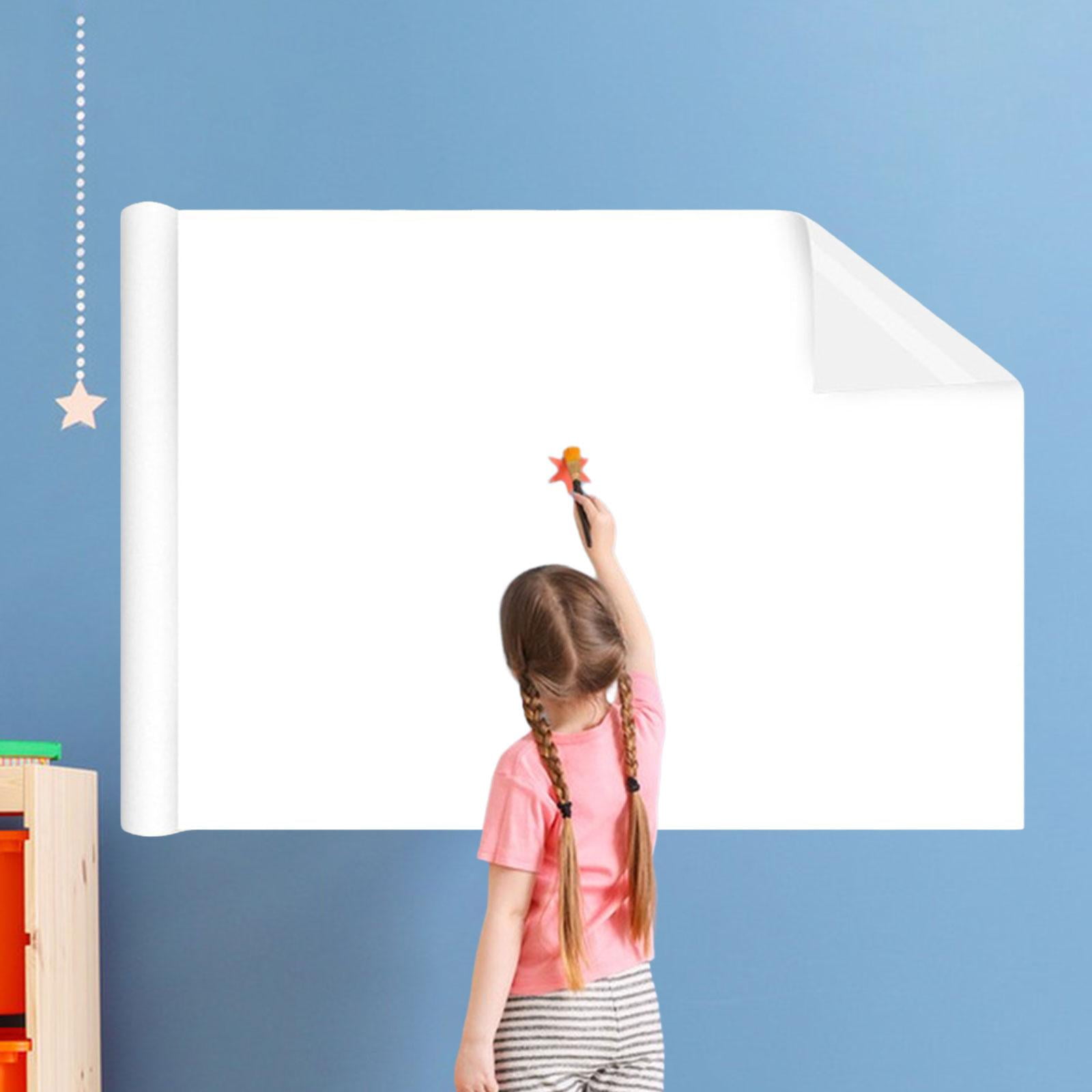 Whiteboard Sticker Wall Decal Poster Board for Classroom Home Desk 60cmx5m  white