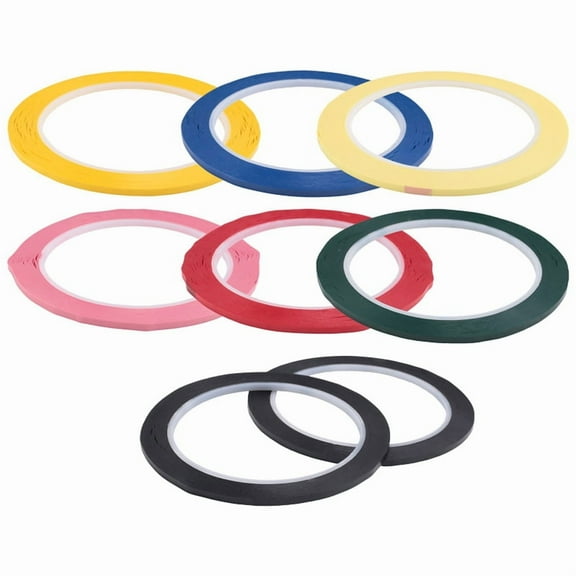 Whiteboard Tape, 8 Pack, Assorted Colors, Thin Tape for Dry Erase Board, Whiteboard Accessories, Erase Board Accessories