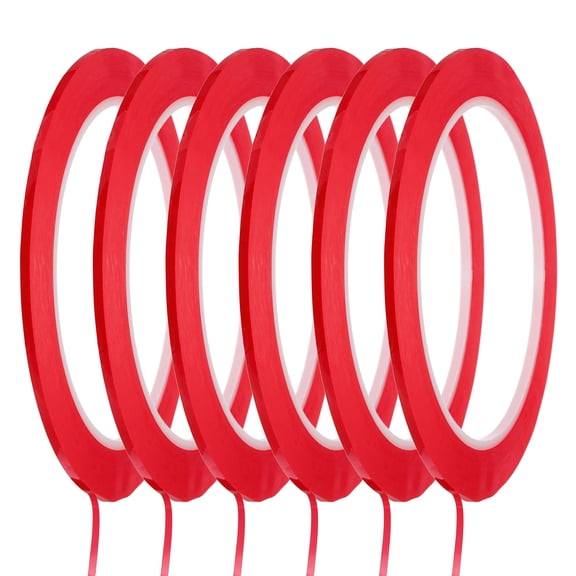 Uxcell Whiteboard Tape Graphic Tape Self Adhesive Chart Line Tape for Crafting and Organization Red